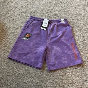 NBA cotton on kids fleece licensed Purple tie dye Phoenix Suns Shorts never worn
